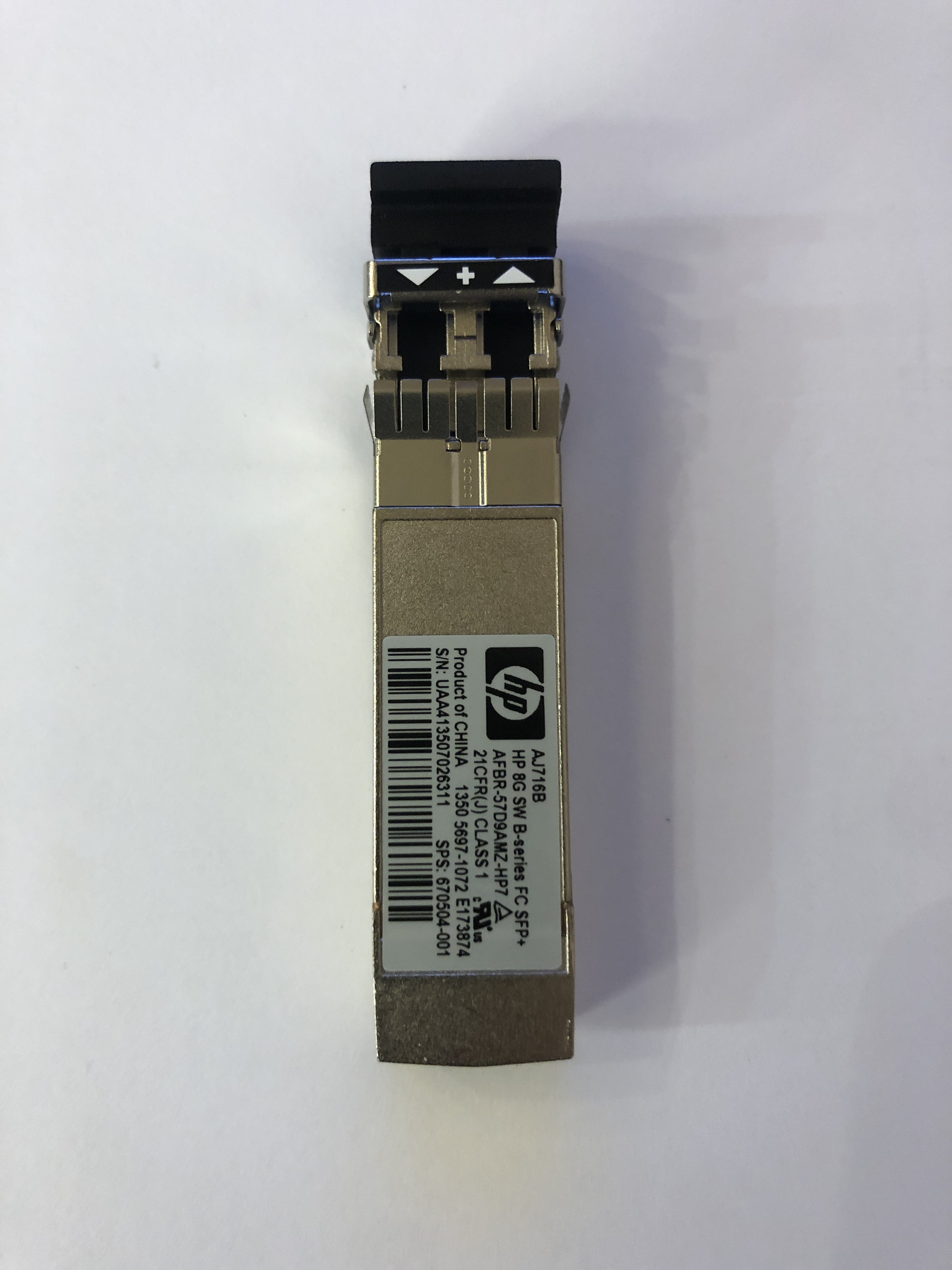 Трансиверы 8 GB/s (Трансивер HP AJ716B 8 GB/s FC SFP+ AFBR-57D9AMZ-HP7 (HP P/N: 670504-001))