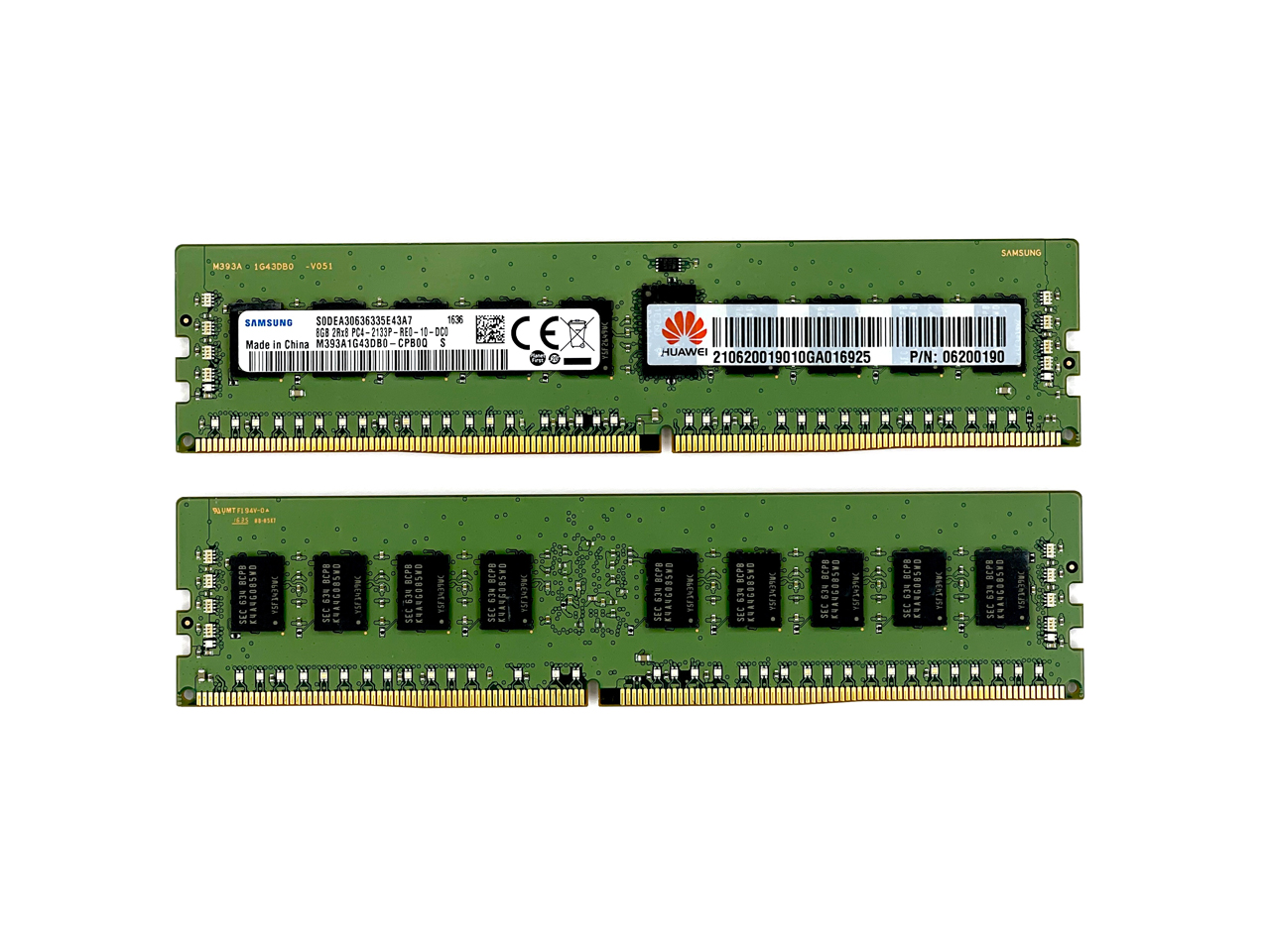 Оперативная память 8 Gb REG (HUAWEI Samsung DDR4 ECC REG 8Gb PC4-2133P-RE0-10 M393A1G43DB0-CPB0Q (06200190))
