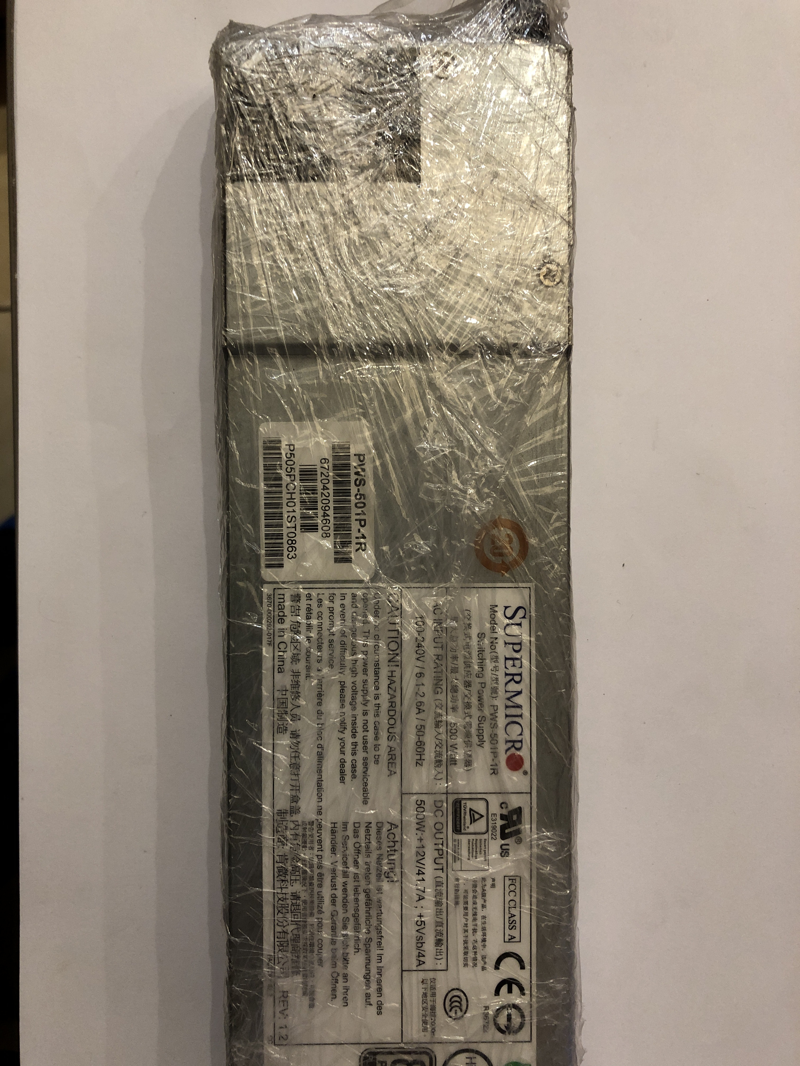 Блоки питания Supermicro (Supermicro  PWS-501P-1R 500W)