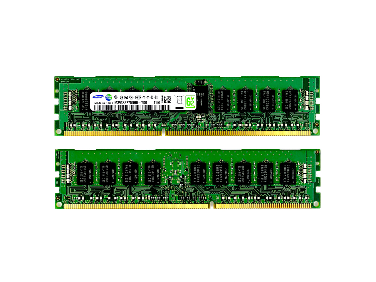 Оперативная память 4 GB REG (SAMSUNG 4GB 1Rx4 PC3L-12800R M393B5270DH0-YK0)