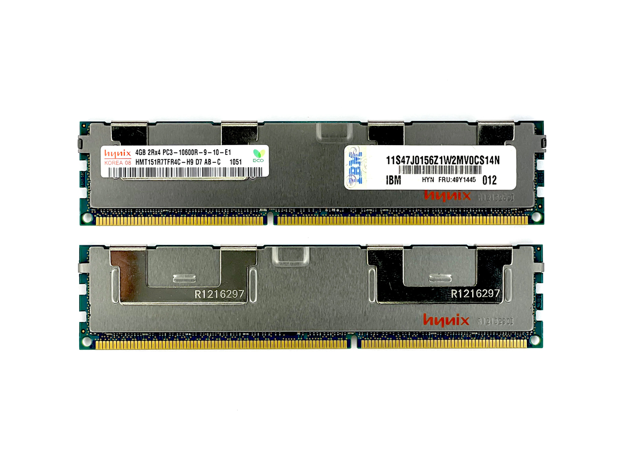Оперативная память 4 GB REG (IBM Hynix 4GB 2Rx4 PC3-10600R-9-10 HMT151R7TFR4C (49Y1445))