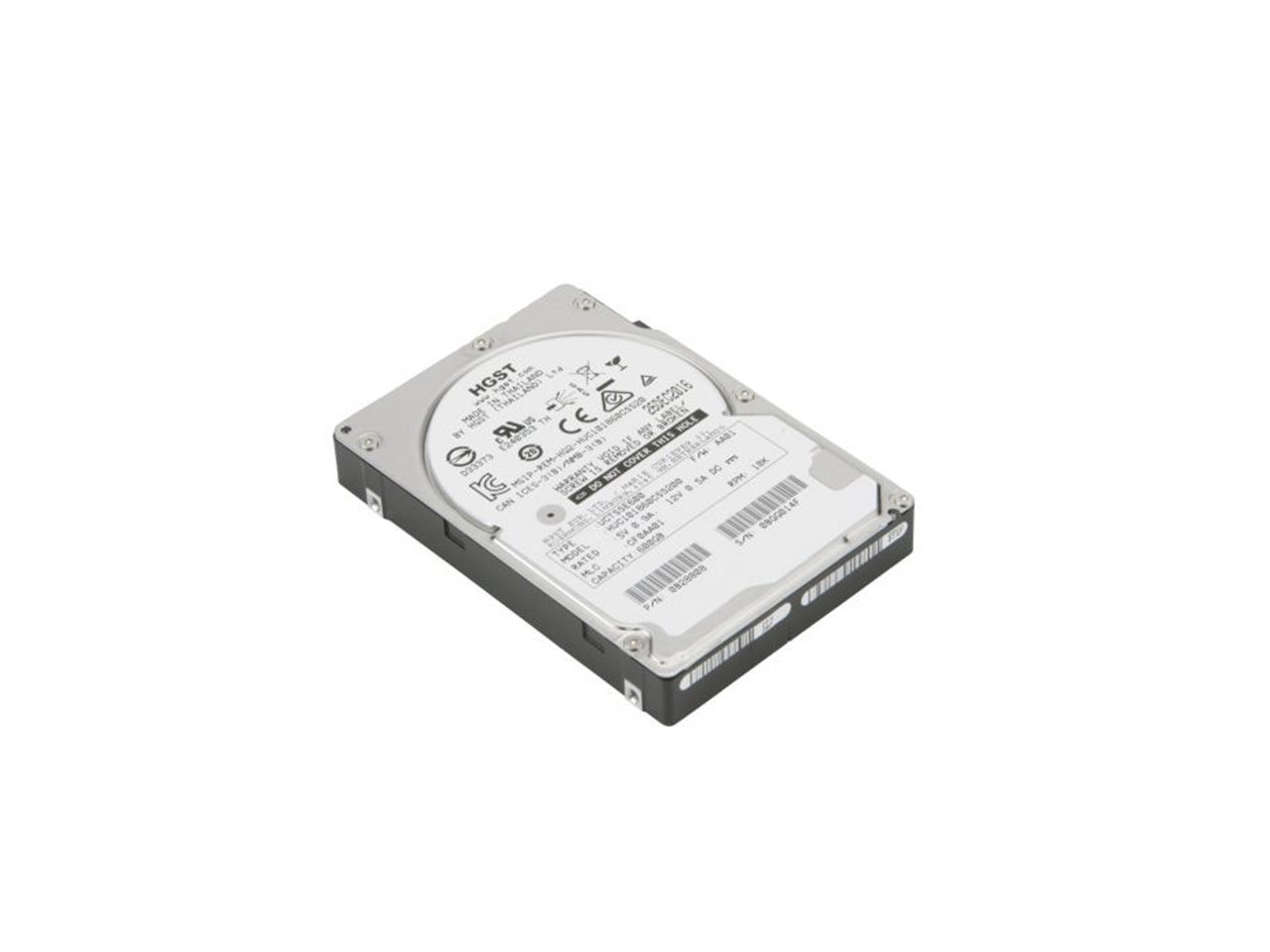 SAS HDD (HGST, 2.5", 600 GB, SAS, 10000 RPM, 2.5", HUC101860CSS200, 12 Gb/s (2018))