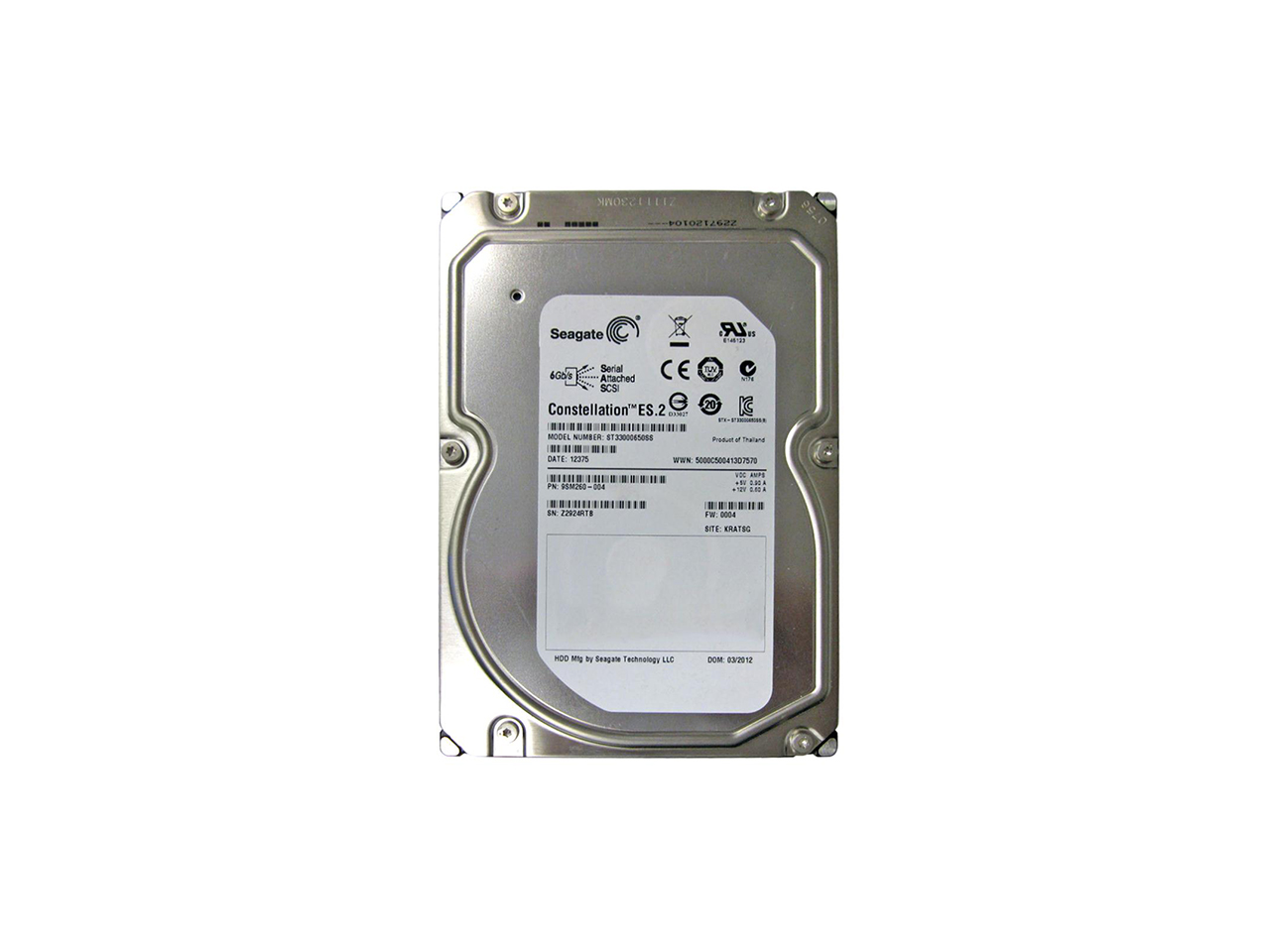 SAS HDD ( HP Seagate ST33000650SS Constellation 3TB 6G SAS 7.2K-rpm SAS 3.5" (HP) 658429-001)