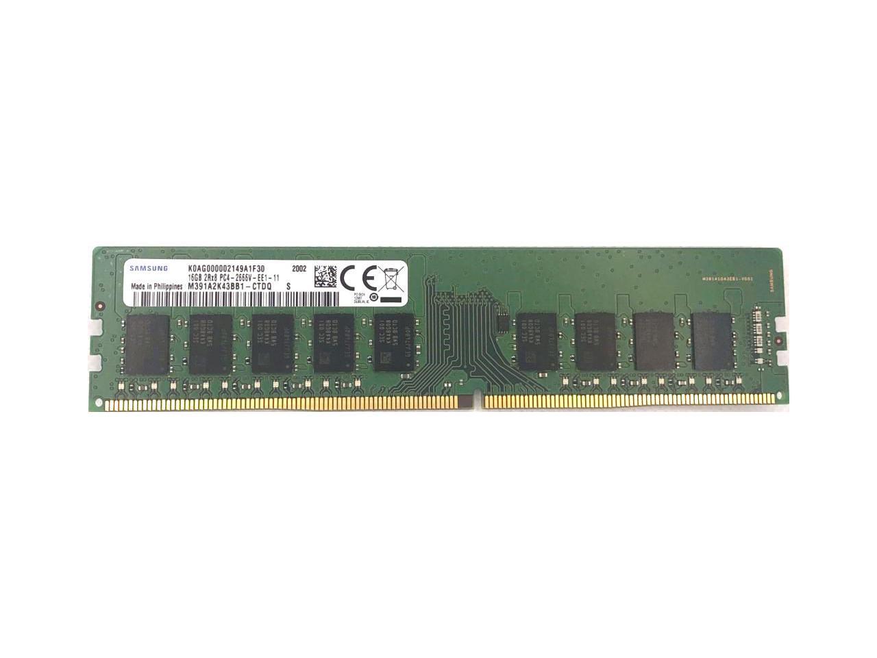 Оперативная память 16 GB ECC (HP Samsung 16Gb 2Rx8 ECC PC4-2400T-EE1-11 M391A2K43BB1-CRCQ 862690-091)
