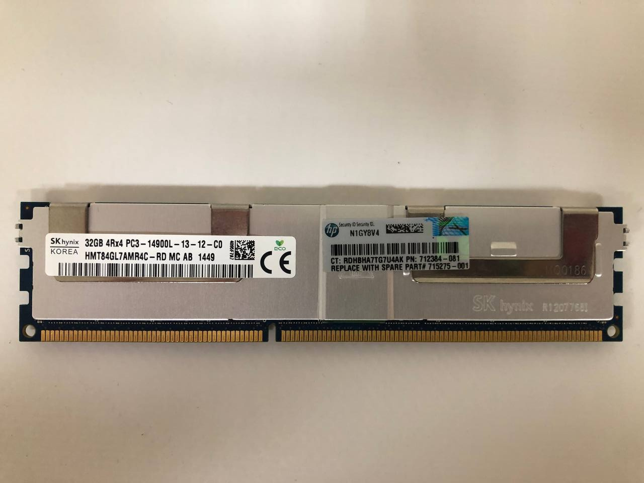 Оперативная память 32 GB REG (HPE SK Hynix 32Gb 4Rx4 PC3-14900L LRDIMM HMT84GL7AMR4C (712384-081))