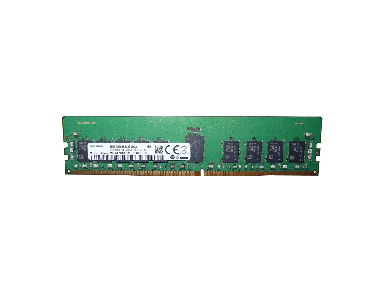 Оперативная память 8 Gb REG (Samsung 8Gb 1Rx4 PC4-2666V-RC1-12 M393A1K43BB1-CTD6Q)