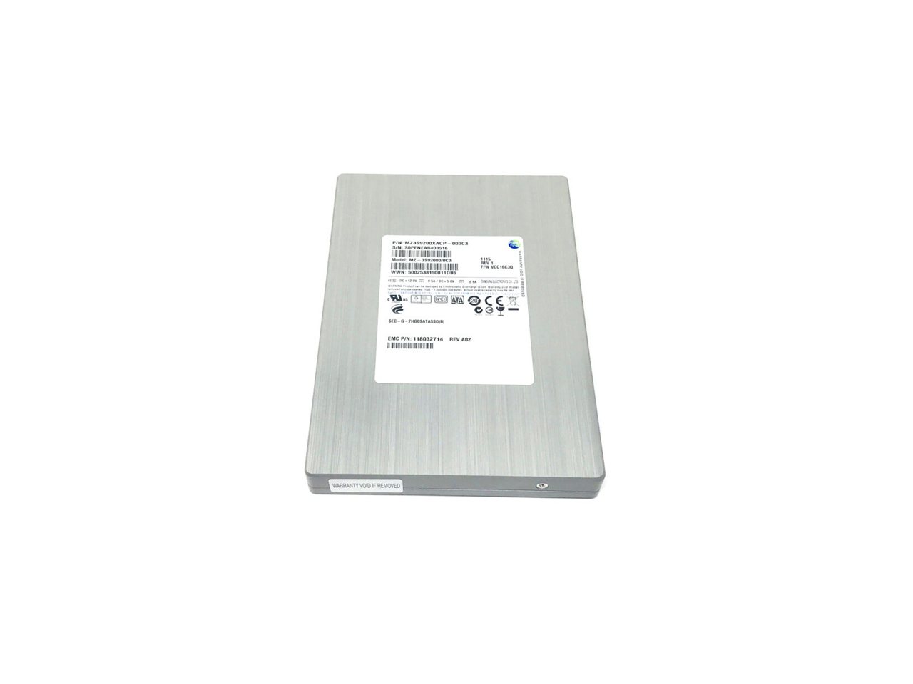 SATA SSD-накопитель (EMC, Samsung  mz-3s91000/0c3  100ГБ, 3.5", SATA)