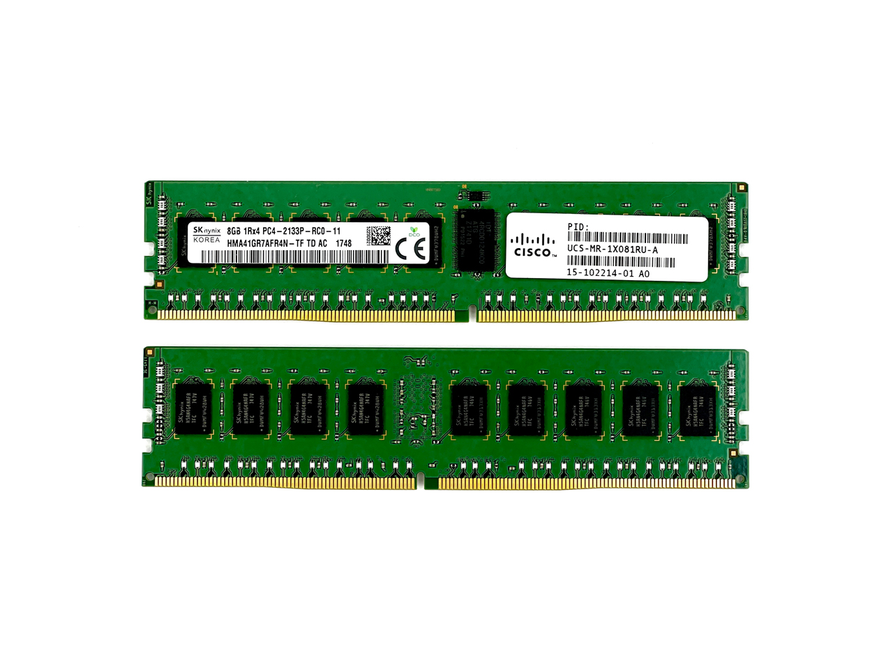 Оперативная память 8 Gb REG (Cisco SK Hynix 8Gb 1Rx4 PC4-2133P-RC0-11 HMA41GR7AFR4N-TF 15-102214-01)