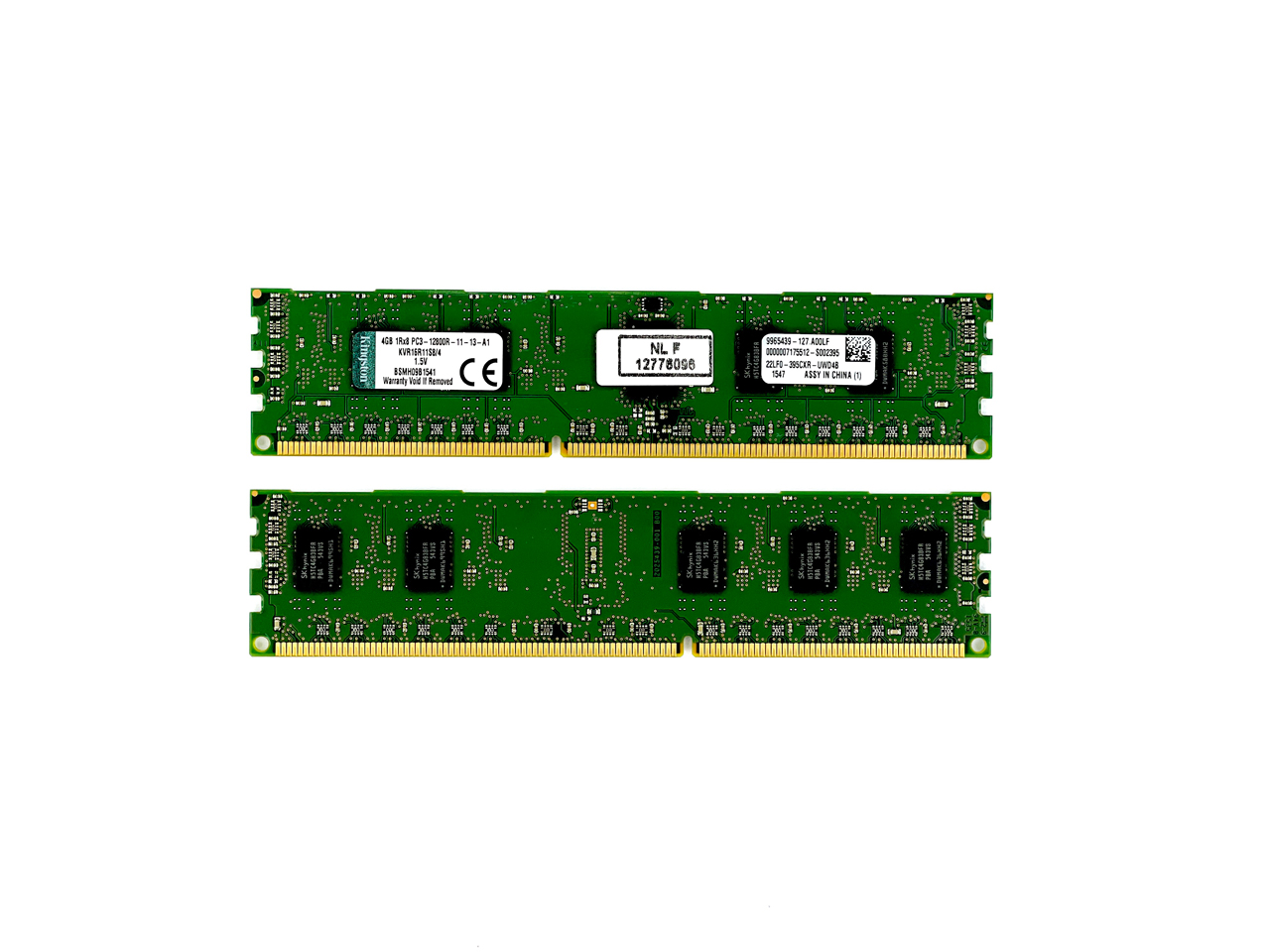 Оперативная память 4 GB REG (Kingston 4GB 1Rx8 PC3-12800R-11-12-A1 KVR16R11S8/4)