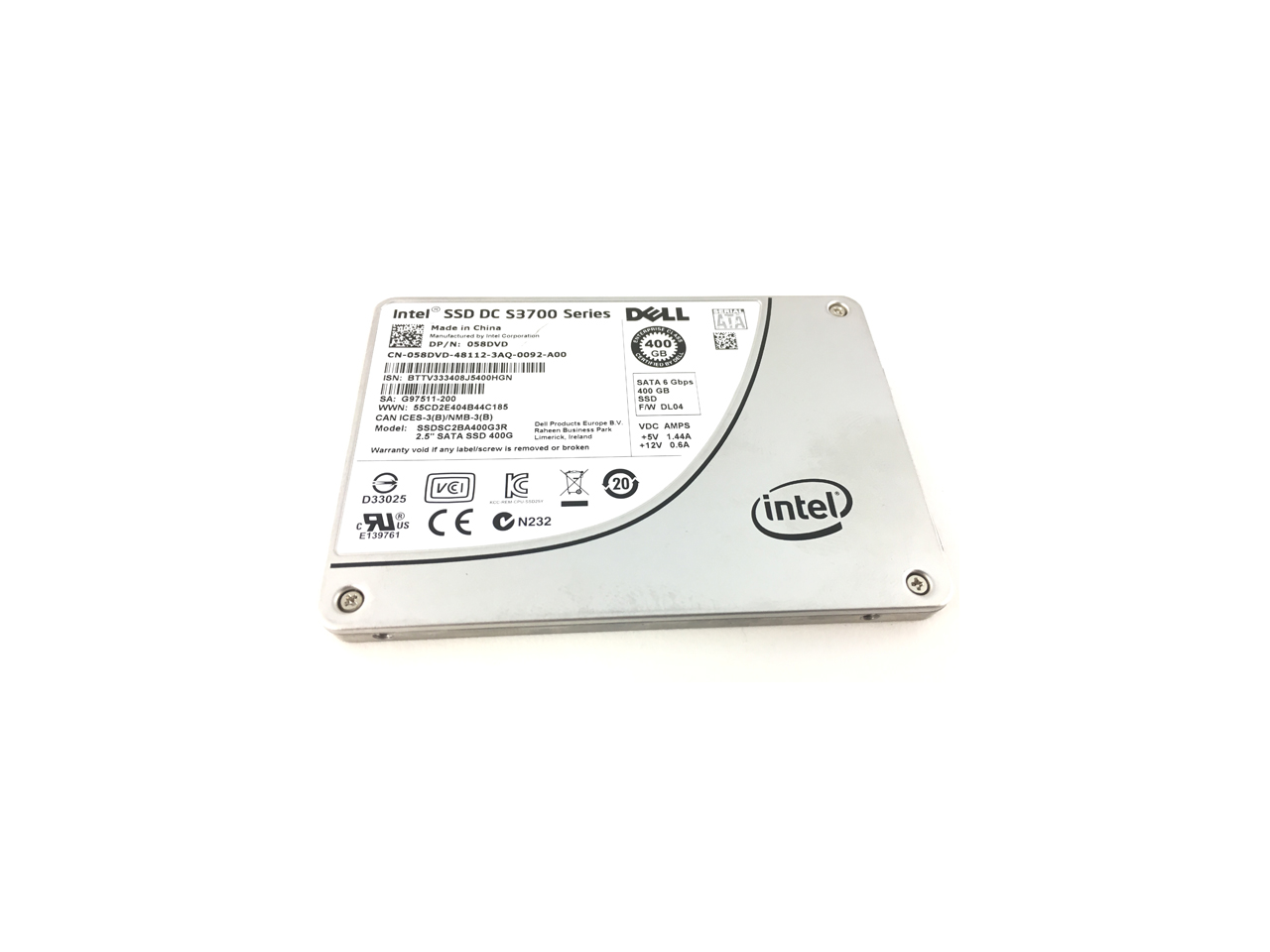 SATA SSD-накопитель (DELL INTEL  SSD S3710 Series SSDSC2BA800G4R 800GB, 2.5", SATA III (0DPD14))