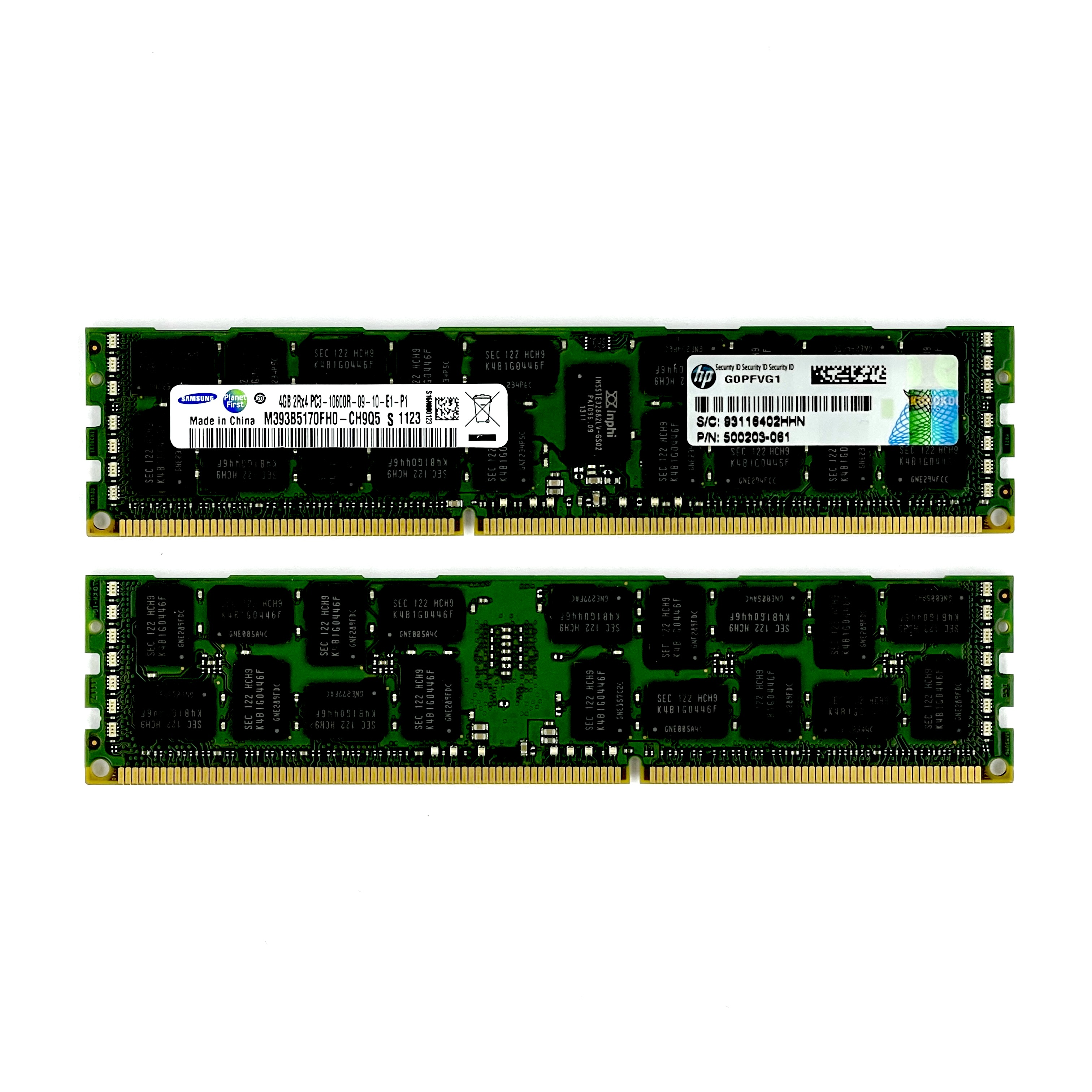 Оперативная память 4 GB REG (SAMSUNG 4GB 2Rx4 PC3-10600R-09-10 M393B5170FH0-CH9)
