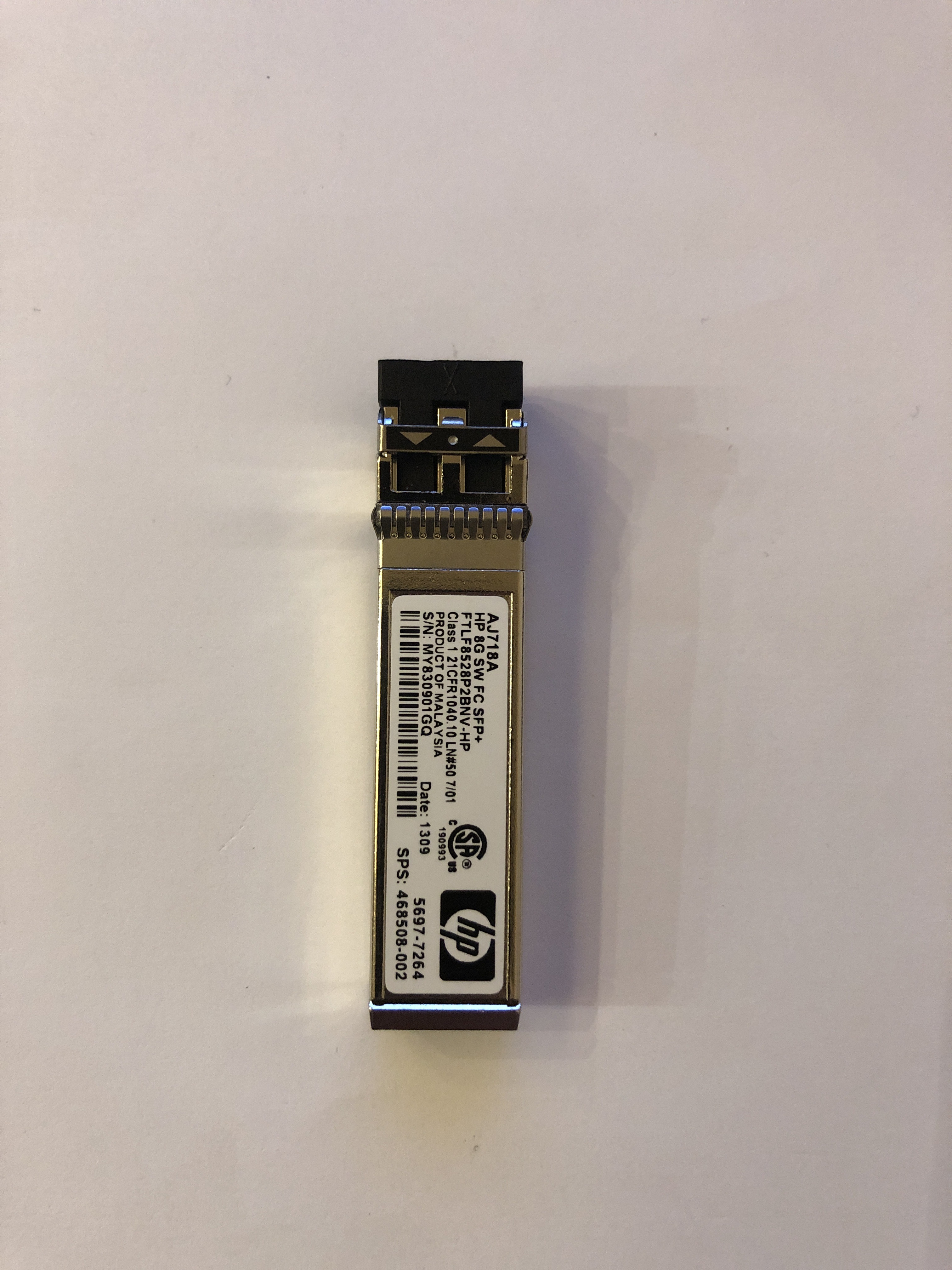 Трансиверы 8 GB/s (Трансивер HP AJ718A 8 GB/s FTLF8528P2BNV-HP (HP P/N: 468508-002))