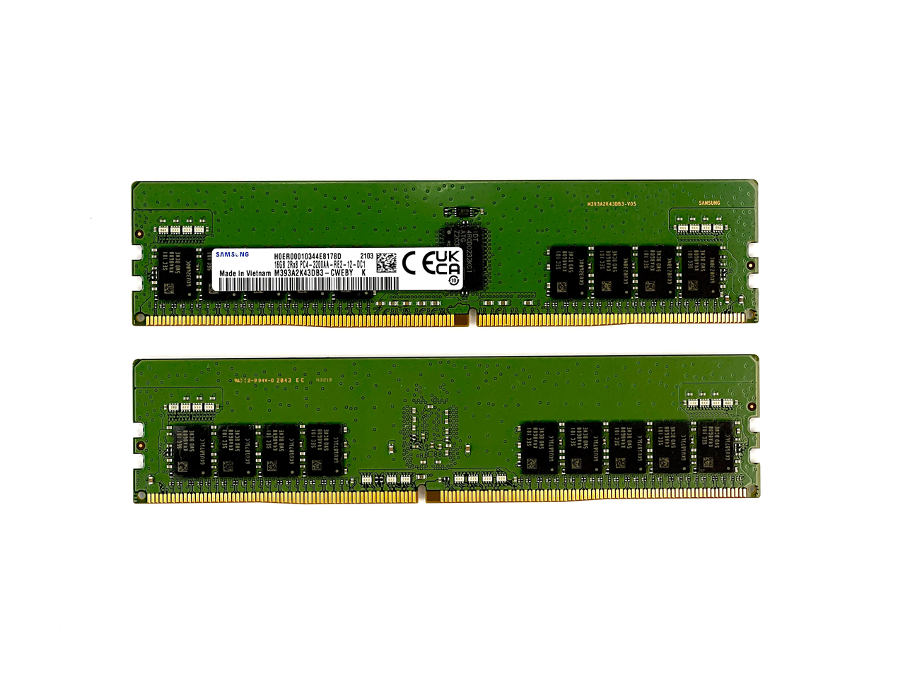Оперативная память 16 Gb REG (SAMSUNG 16Gb 2Rx8 PC4-3200AA-RE2-12 M393A2K43DB3-CWEBY)